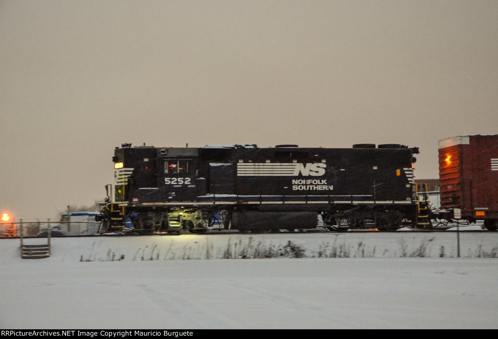 NS GP38-2 High nose Locomotive in the yard